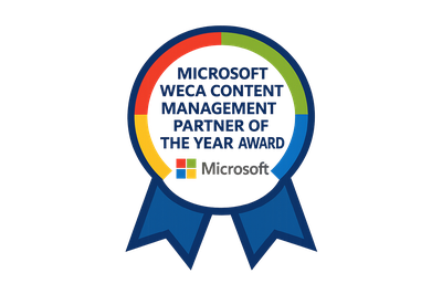  MICROSOFT WECA CONTENT MANAGEMNET PARTNER OF THE YEAR AWARD